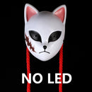Anime Demon Slayer LED Mask Cosplay Sabito Kamado Makomo Cute Masks Halloween Party Costume Props