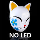 Anime Demon Slayer LED Mask Cosplay Sabito Kamado Makomo Cute Masks Halloween Party Costume Props