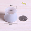 16 unids/lote silla de silicona cubierta de pie de mesa Protector muebles pies redondos/cuadrados antideslizantes tapas de pierna esquina inferior suelo almohadilla de seguridad