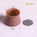 16 unids/lote silla de silicona cubierta de pie de mesa Protector muebles pies redondos/cuadrados antideslizantes tapas de pierna esquina inferior suelo almohadilla de seguridad