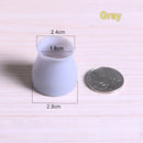 16 unids/lote silla de silicona cubierta de pie de mesa Protector muebles pies redondos/cuadrados antideslizantes tapas de pierna esquina inferior suelo almohadilla de seguridad