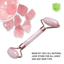 Slimming Face Massager Rose Quartz Roller Natural Jade Facial Massage Roller Stone Skin Massage Face Massager Lifting Face Tool