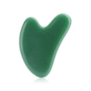 Jade Natural Gua sha tablero de piedra masaje cuarzo rosa Guasha placa Jade cara masajeador raspadores herramientas para cara cuello espalda cuerpo