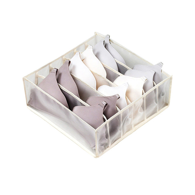 Ropa interior sujetador organizador caja de almacenamiento cajón armario organizadores cajas divisorias para ropa interior bufandas calcetines sujetador