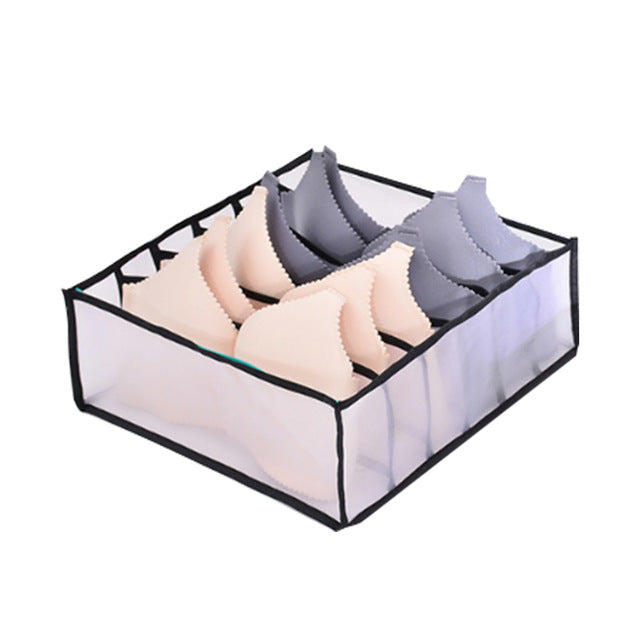 Ropa interior sujetador organizador caja de almacenamiento cajón armario organizadores cajas divisorias para ropa interior bufandas calcetines sujetador