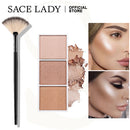 SACE LADY Shimmer Highlighter Palette Makeup Set Brush Face Powder Brushes Professional Make Up Natural Cosmetics Wholesale
