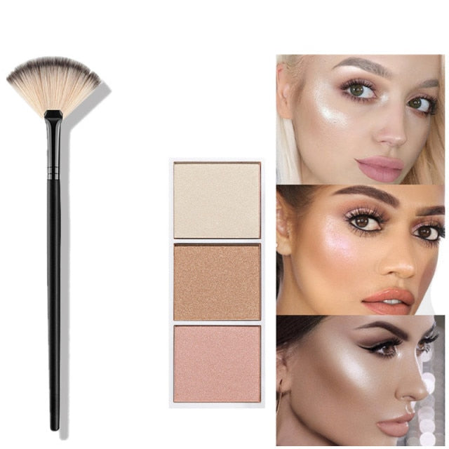SACE LADY Shimmer Highlighter Palette Make-up Set Pinsel Gesichtspuderpinsel Professioneller Make-up Naturkosmetik Großhandel