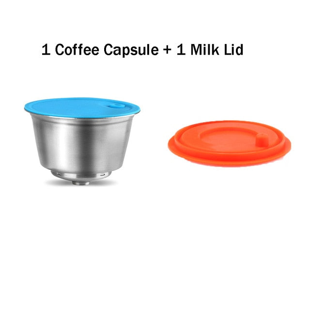 Nachfüllbare Kaffeekapsel für Dolce Gusto Wiederverwendbare Edelstahl-Filtertasse für Nescafe-Kaffeemaschine Crema Maker
