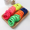 50pcs Girls Solid Color Big Rubber Band Ponytail Holder Gum Headwear Elastic Hair Bands Korean Girl Hair Accessories Ornaments