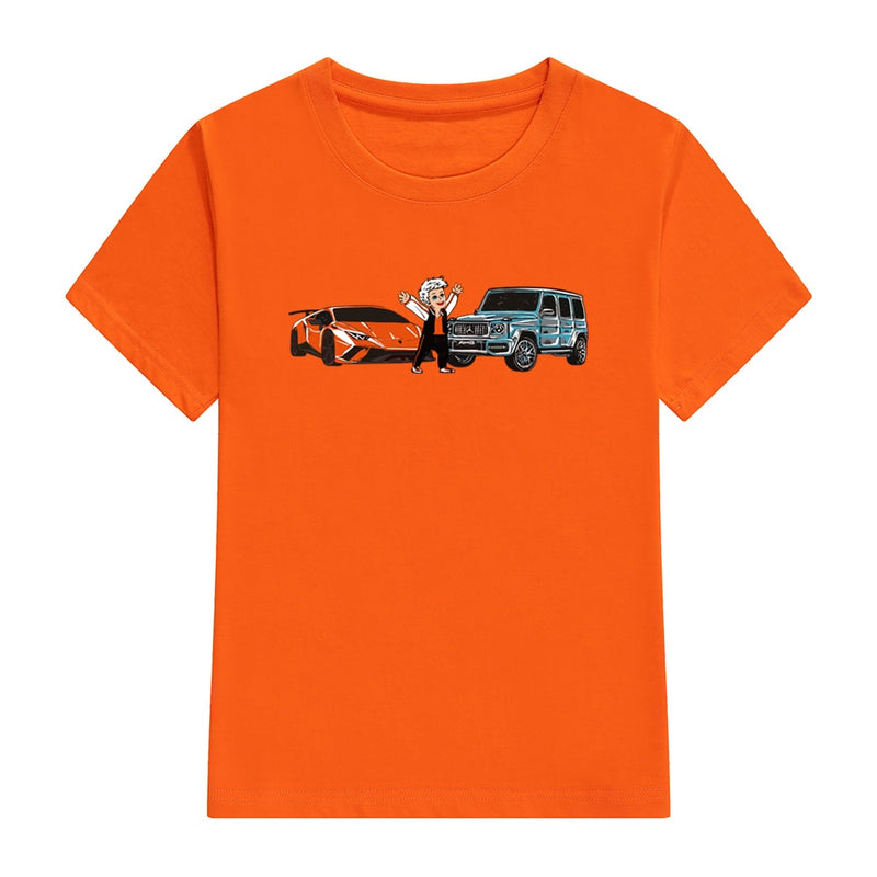 Kinder Merch A4 T-Shirts Frühling Sommer Familienkleidung Jungen Gelik &amp; Lamba Print Mode T-Shirt Mädchen Casual Tee Tops