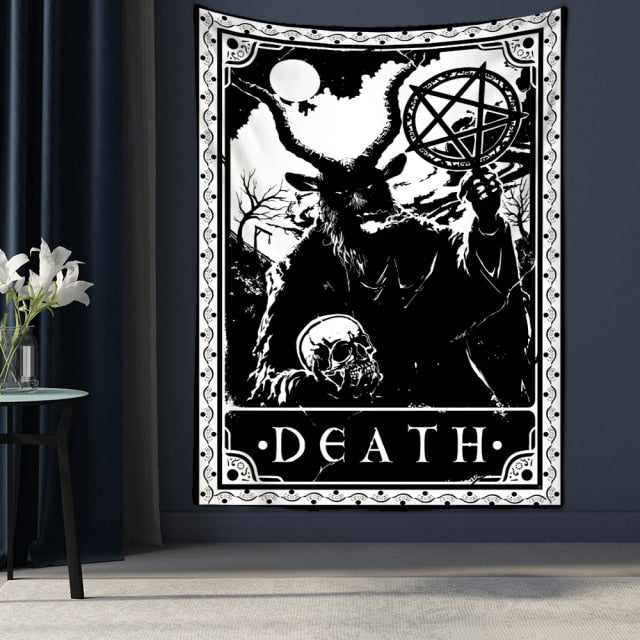 Tarot Card Tapestry Wall Hanging Astrology Divination Bedspread Beach Mat