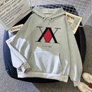 2021 Hot Japanese Anime Manga Kawaii Hunter X Hunter Hoodies Men/Women Short Sleeve Sweatshirt Killua Zoldyck Hoddie For Teens