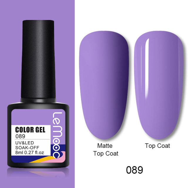 LEMOOC 8,0 ml esmalte de uñas de Gel UV esmalte de Gel con brillo térmico barniz de Gel que cambia de Color barniz de Gel para decoración de uñas