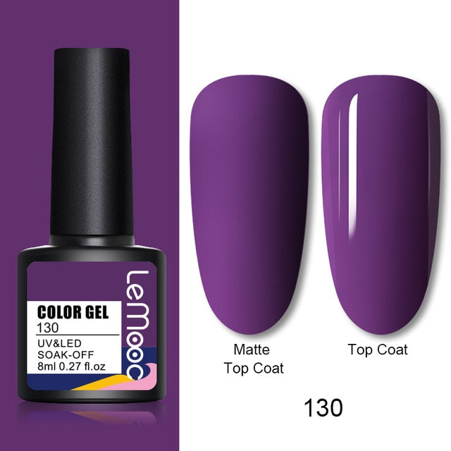 LEMOOC 8.0ml UV Gel Nail Polish Thermal Glitter Gel Polish Color-changing Gel Varnish Nail Art Gel varnish