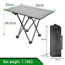 Folding Camping Table Outdoor BBQ  Backpacking Aluminum Alloy Portable Durable Barbecue Desk Furniture Computer Bed  Lightweight