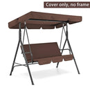 Columpio de 3 asientos, conjunto de funda de cojín de asiento, silla columpio de Patio, hamaca de repuesto, impermeable, juego de funda de columpio de jardín
