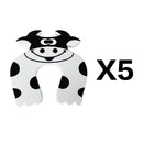 5 unids/lote de protección de seguridad para bebés, Tope de seguridad para puerta de animales bonitos, cerradura de tarjeta para bebés, Protector de dedos para el cuidado de recién nacidos