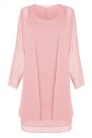 Fast Shipping Mother of The Bride Dresses 2021 Chiffon Plus Size Long Sleeve Wedding Party Gown robe de soirée de mariage платье