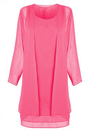 Fast Shipping Mother of The Bride Dresses 2021 Chiffon Plus Size Long Sleeve Wedding Party Gown robe de soirée de mariage платье