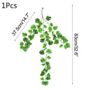 Guirnalda de hojas de eucalipto verde, flores artificiales de glicinia, planta falsa de ratán, vides de hojas de seda para decoración de boda, fiesta de cumpleaños