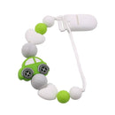 Baby Boy Girl Pacifier Holder Chain Food Grade Chew Silicone Beads Bling Bling Infant Pacifier Clip