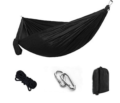 Portable Camping Hammock,Double Hanging Bed,Lightweight Nylon Parachute Hammock, Outdoor Survival Travel Leisure Sleeping