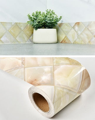 5M/10M PVC Waterproof Waist Line Wood Marble Self Adhesive Skirting Line Wallpaper Living Room Decor Vinyl Border Wall Stickers