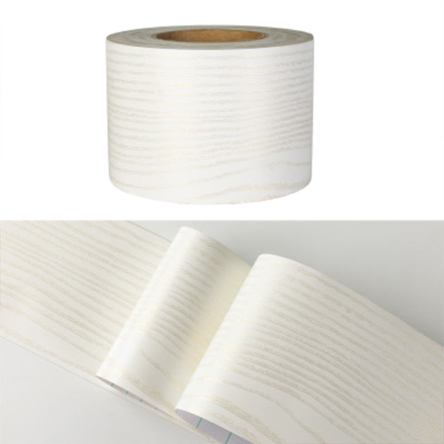 5M/10M PVC Wasserdicht Taillenlinie Holz Marmor Selbstklebende Sockelleiste Tapete Wohnzimmer Dekor Vinyl Bordüre Wandaufkleber