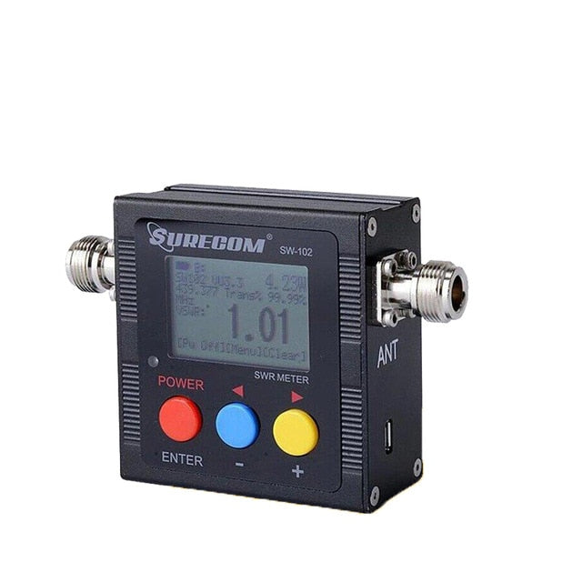 SW-102 125-525 Mhz Digital VHF/UHF Power SWR Meter SURECOM For Two Way Radio SW102