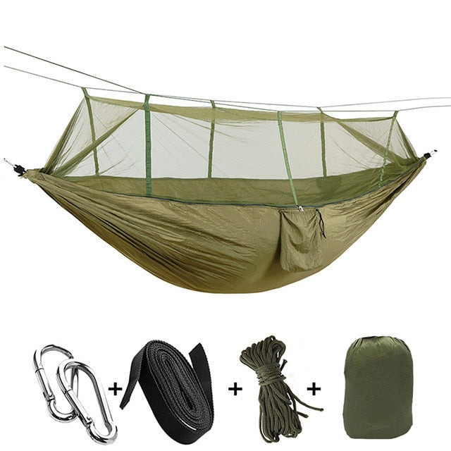 Hamaca de Camping 2021 Go Swing con mosquitera hamaca de doble persona ultraligera tienda de hamaca portátil para turismo de caza al aire libre