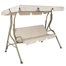 3 Seat Swing Canopies Seat Cushion Cover Set Patio Swing Chair Hammock Replacement Waterproof Garden Garden Swing Cover Set