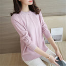 2021 Women Sweaters And Pullovers Autumn Winter Long Sleeve Pull Femme Solid Pullover Female Casual Short Knitted Sweater W1629
