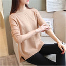 2021 Women Sweaters And Pullovers Autumn Winter Long Sleeve Pull Femme Solid Pullover Female Casual Short Knitted Sweater W1629