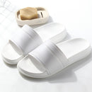 Summer Home Men Slippers Simple Black White Lovers Shoes Non-slip Bathroom Slides Flip Flops Indoor Women Platform Slippers