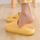 Summer Home Men Slippers Simple Black White Lovers Shoes Non-slip Bathroom Slides Flip Flops Indoor Women Platform Slippers