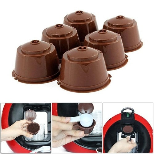 Filtro de taza de café de cápsula reutilizable para máquina de café, soporte de taza de café recargable Nescafé, colador de cápsulas para Dolce Gusto, 1 ud.