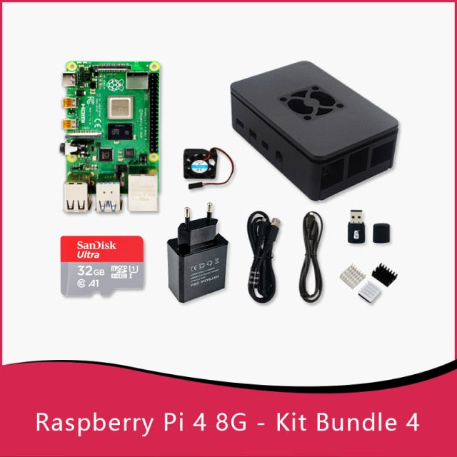 Official Original Raspberry Pi 4 Model B Dev Board Kit RAM 2G 4G 8G 4 Core CPU 1.5Ghz 3 Speeder Than Pi 3B+