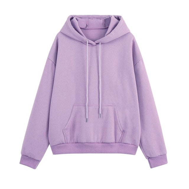 Fleece Tracksuits Women Two Pieces Set Hooded Oversized Sweatshirt Pants Solid Color Hoodie Suits Autumn Winter Casual Outfits
