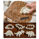 3D Dinosaur Cookie Cutters Mold Dinosaur Biscuit Embossing Mould Sugarcraft Dessert Baking Silicone Mold for Sop Cake Decor Tool