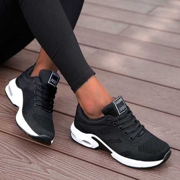 Damen Laufschuhe Atmungsaktive Freizeitschuhe Outdoor Leichte Sportschuhe Casual Walking Sneakers Tenis Feminino Schuhe