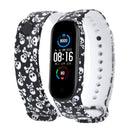 Correa para Xiaomi Mi Band 4 3 5 6 correa de reloj Creative graffiti estilo pulsera de silicona reemplazo para XiaoMi band 4 5 pulsera