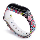 Correa para Xiaomi Mi Band 4 3 5 6 correa de reloj Creative graffiti estilo pulsera de silicona reemplazo para XiaoMi band 4 5 pulsera
