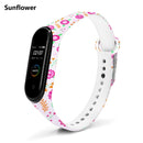 Correa para Xiaomi Mi Band 4 3 5 6 correa de reloj Creative graffiti estilo pulsera de silicona reemplazo para XiaoMi band 4 5 pulsera