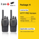 Retevis H777 Plus PMR 446 Radio Walkie Talkie 1 or 2 pcs PTT Walkie-Talkies FRS H777 USB Portable PTT Two-way Radio For Hunting
