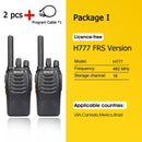 Retevis H777 Plus PMR 446 Radio Walkie Talkie 1 or 2 pcs PTT Walkie-Talkies FRS H777 USB Portable PTT Two-way Radio For Hunting