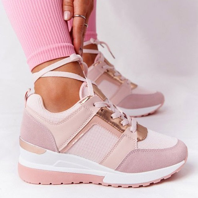 2021 Frauen Wedges Turnschuhe Vulkanisieren Schuhe Pailletten Shake Schuhe Mode Mädchen Sportschuhe Damen Turnschuhe Schuhe Damenschuhe