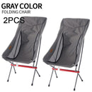 2PCS/LOT Ultralight Portable Folding Chair Outdoor Camping Fishing Chairs Home Picnic chair BBQ Foldable Seat Tools