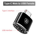 Baseus USB C Adaptador OTG Tipo C a USB Adaptador Tipo-C Cable adaptador OTG para Macbook Pro Air Samsung S20 S10 USB OTG