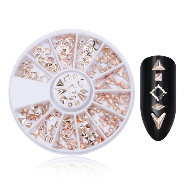 Mixed Color Chameleon Sequines Nail Rhinestone Small Crystal Irregular Beads  3D Nail Art Decoration In Wheel Accessories