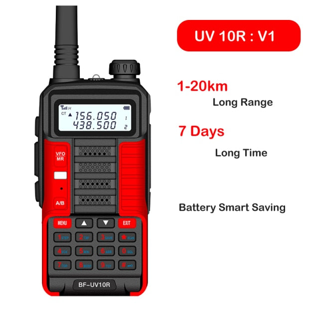 2021 New BaoFeng UV-10R Two Way Radio Walkie Talkie Ham CB Radio Transceiver 30km Long Range Portable Radio For Hunt Forest City
